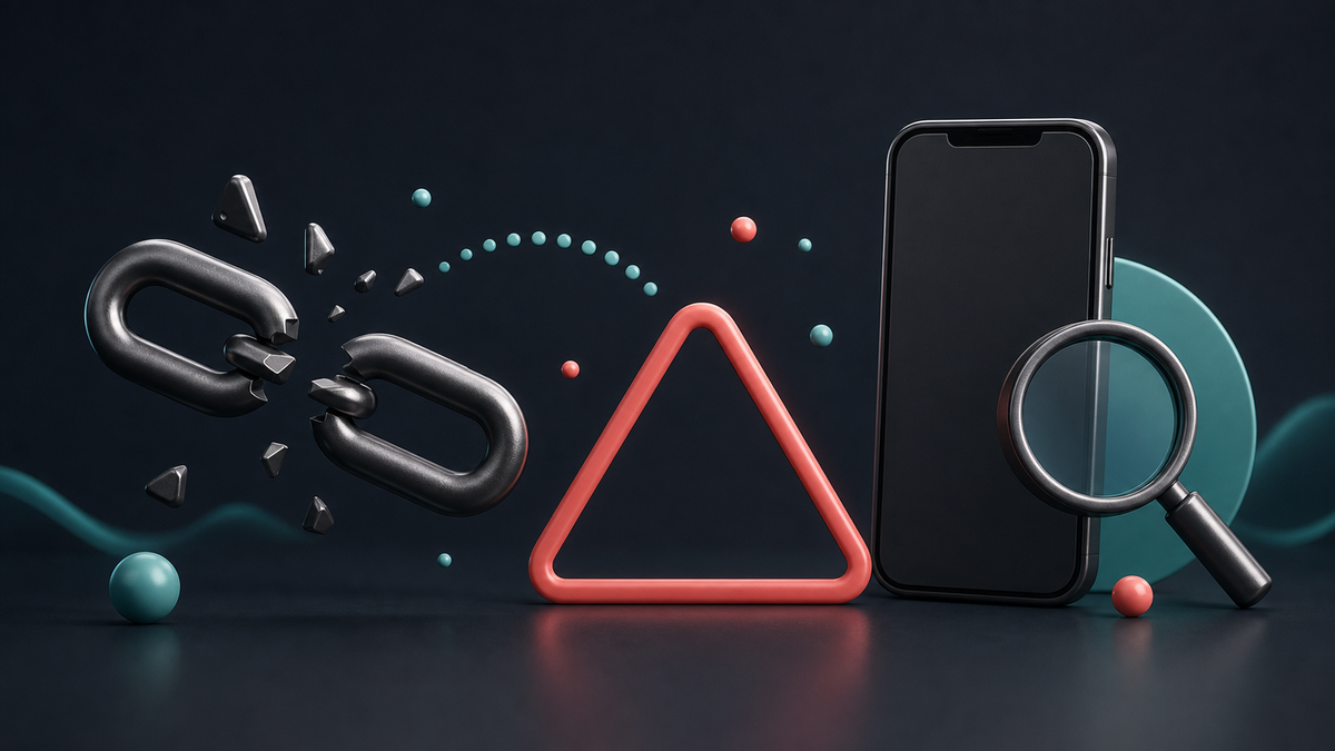 TikTok link troubleshooting checklist illustration