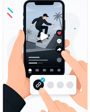 Copy TikTok link