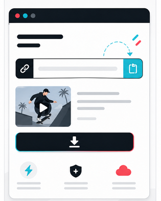 Paste TikTok link